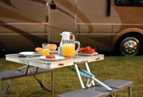 Aluminum Portable Folding Picnic Table - Picnic Baskets & Accessories - The Well Appointed House
