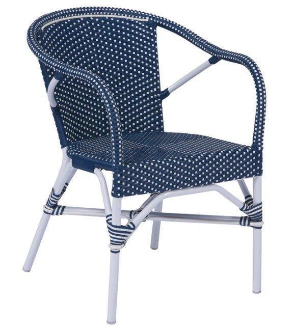 AluRattan™ Arm Chair - Available in Two Colors - Outdoor Dining Tables & Chairs - The Well Appointed House