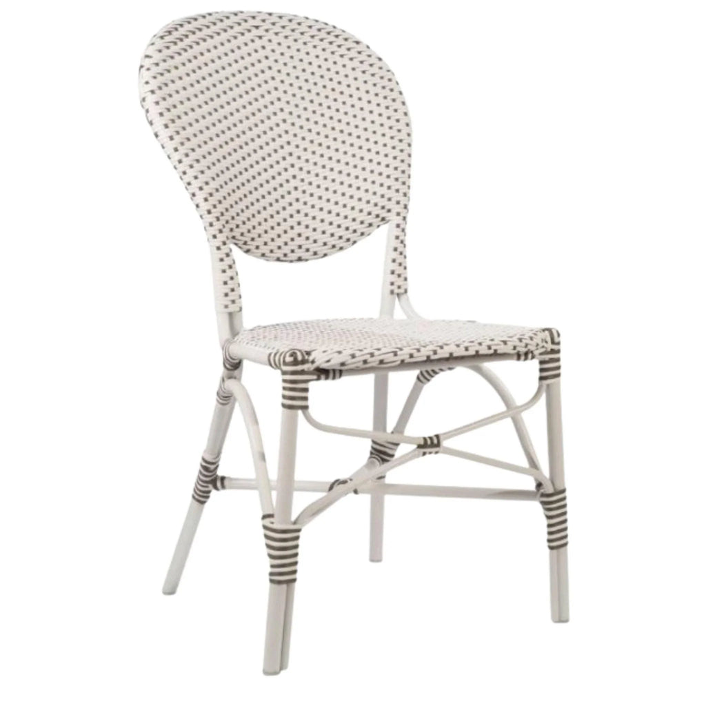 AluRattan™ Bistro Style Side Chair - Available in Two Colors - Outdoor Dining Tables & Chairs - The Well Appointed House