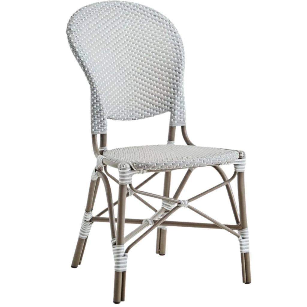 AluRattan™ Bistro Style Side Chair - Available in Two Colors - Outdoor Dining Tables & Chairs - The Well Appointed House