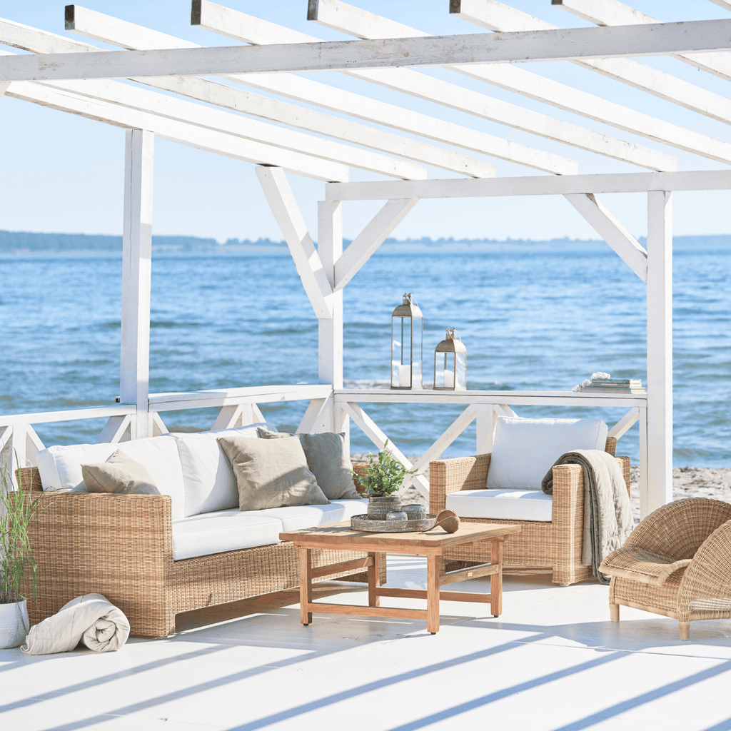 AluRattan™ Contemporary Outdoor 3-Seater Sofa - Outdoor Sofas & Sectionals - The Well Appointed House