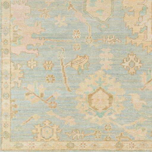Antalya Pale Blue with Beige Accents Wool Rug, Available in a Variety of Sizes - Rugs - The Well Appointed House