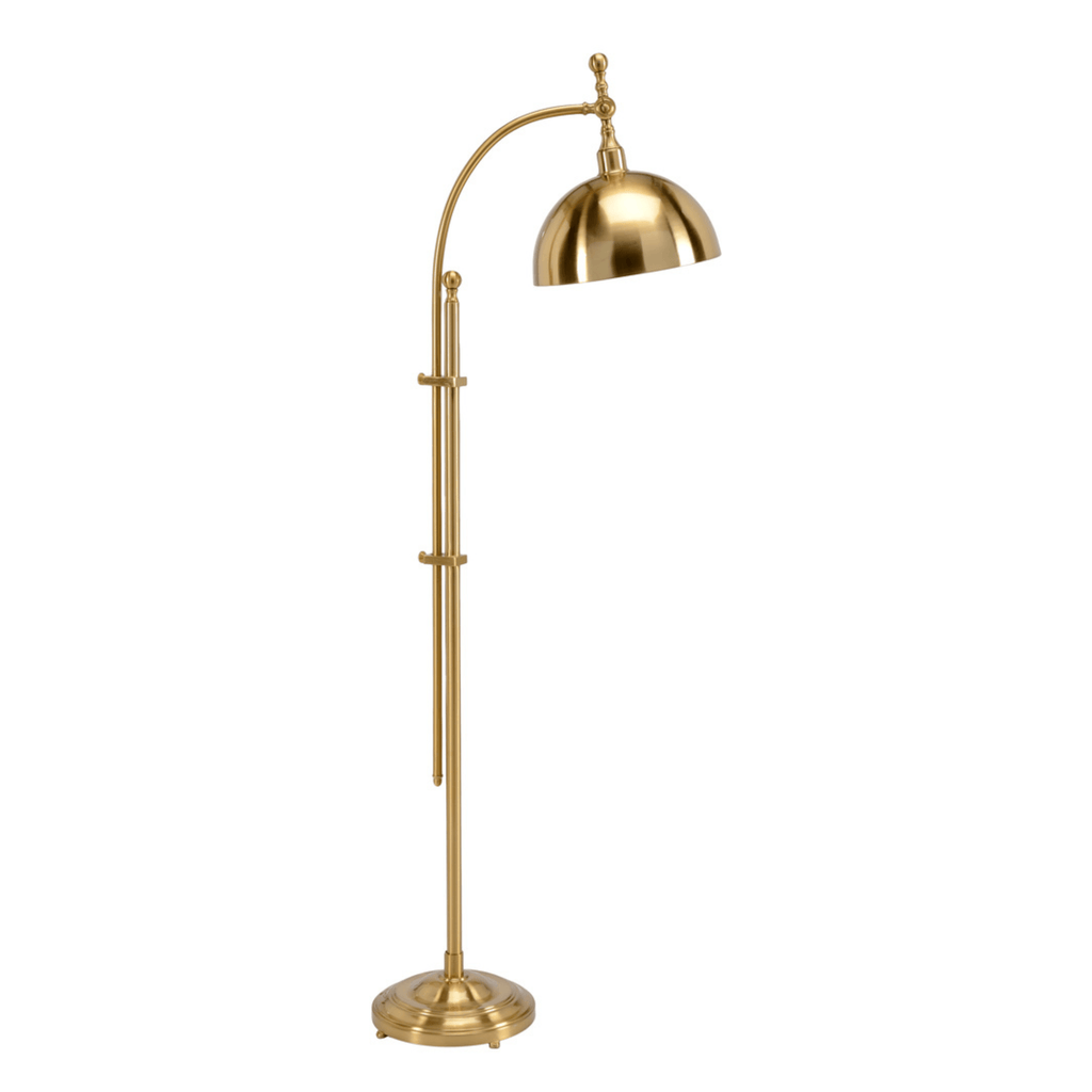 Antique Brass Floor Lamp, Lisa Kahn Design - Floor Lamps - The Well Appointed House