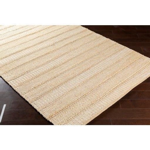 Aria Textured Panel Hand Woven Rug in Natural, Available in a Variety of Sizes - Rugs - The Well Appointed House