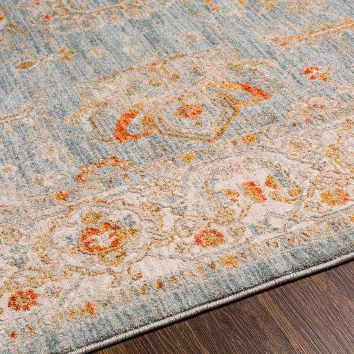 Avant Garde Blue, Grey & Rust Woven Area Rug – The Well Appointed House