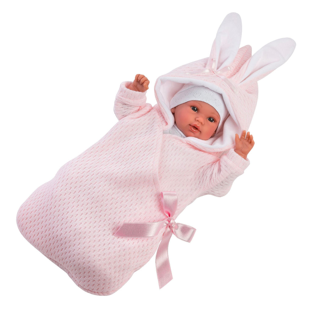 Newborn Doll Avery with Hooded Bunny Jacket-The Well Appointed House