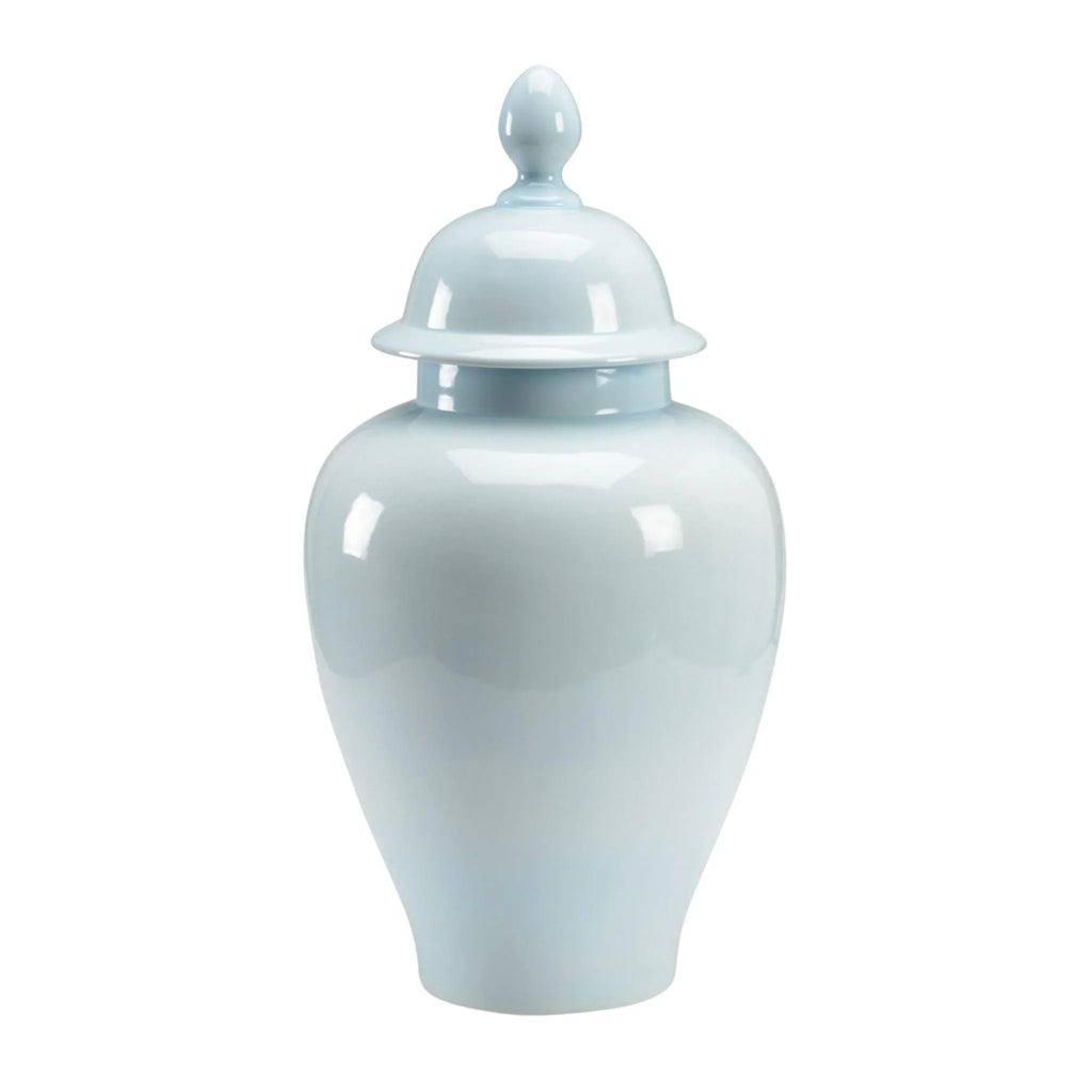 Baby Blue Porcelain Vase With Lid - Vases & Jars - The Well Appointed House