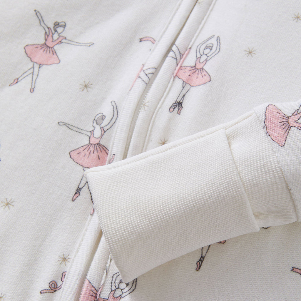 Baby's Pima Peekaboo Romper in Sugar Plum Fairy - The Well Appointed House 