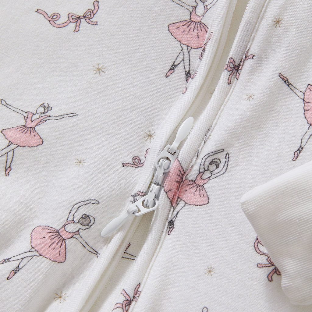 Baby's Pima Peekaboo Romper in Sugar Plum Fairy - The Well Appointed House 