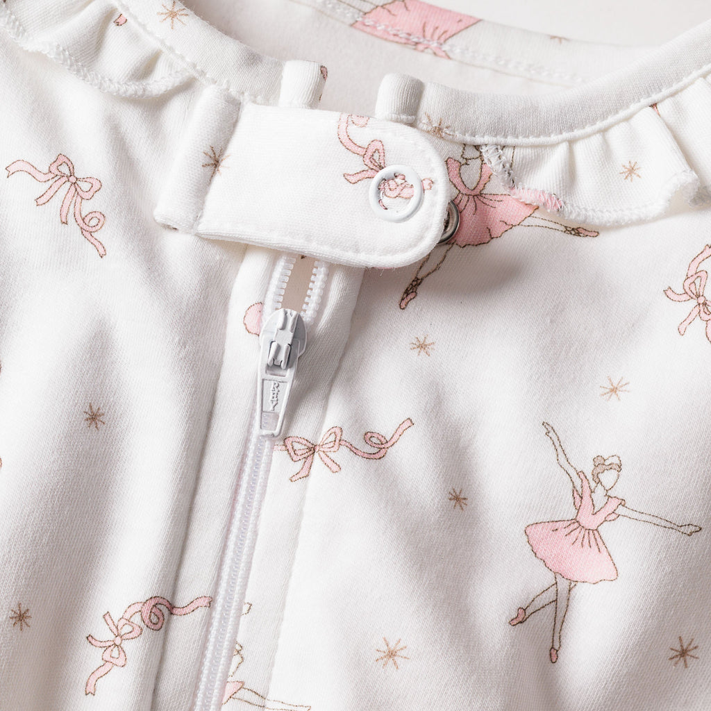Baby's Pima Romper in Sugar Plum Fairy - The Well Appointed House 