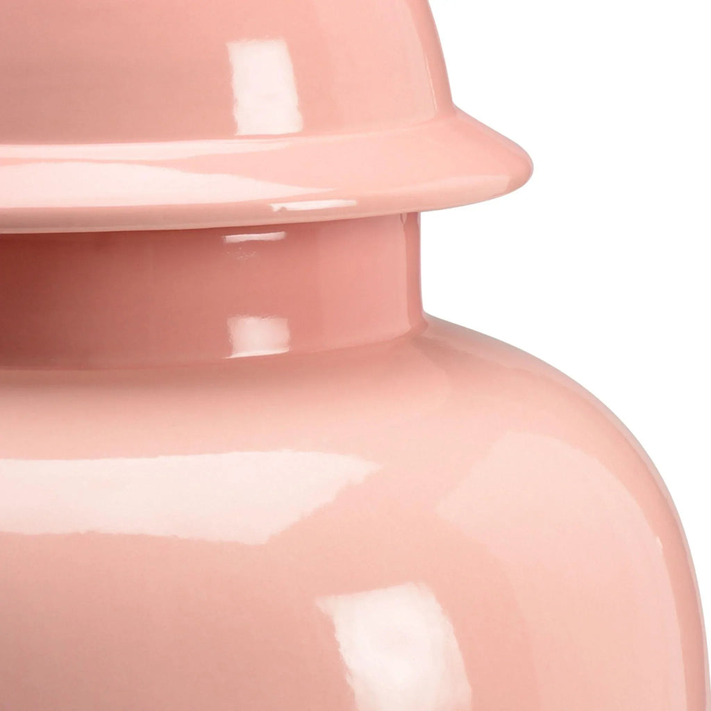 Baby Pink Lidded Porcelain Vase - Vases & Jars - The Well Appointed House