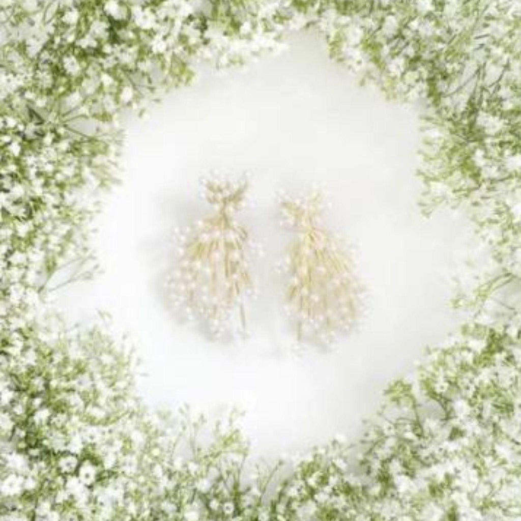 Baby's Breath Pearl Drop Earrings - Gifts for Her - The Well Appointed House