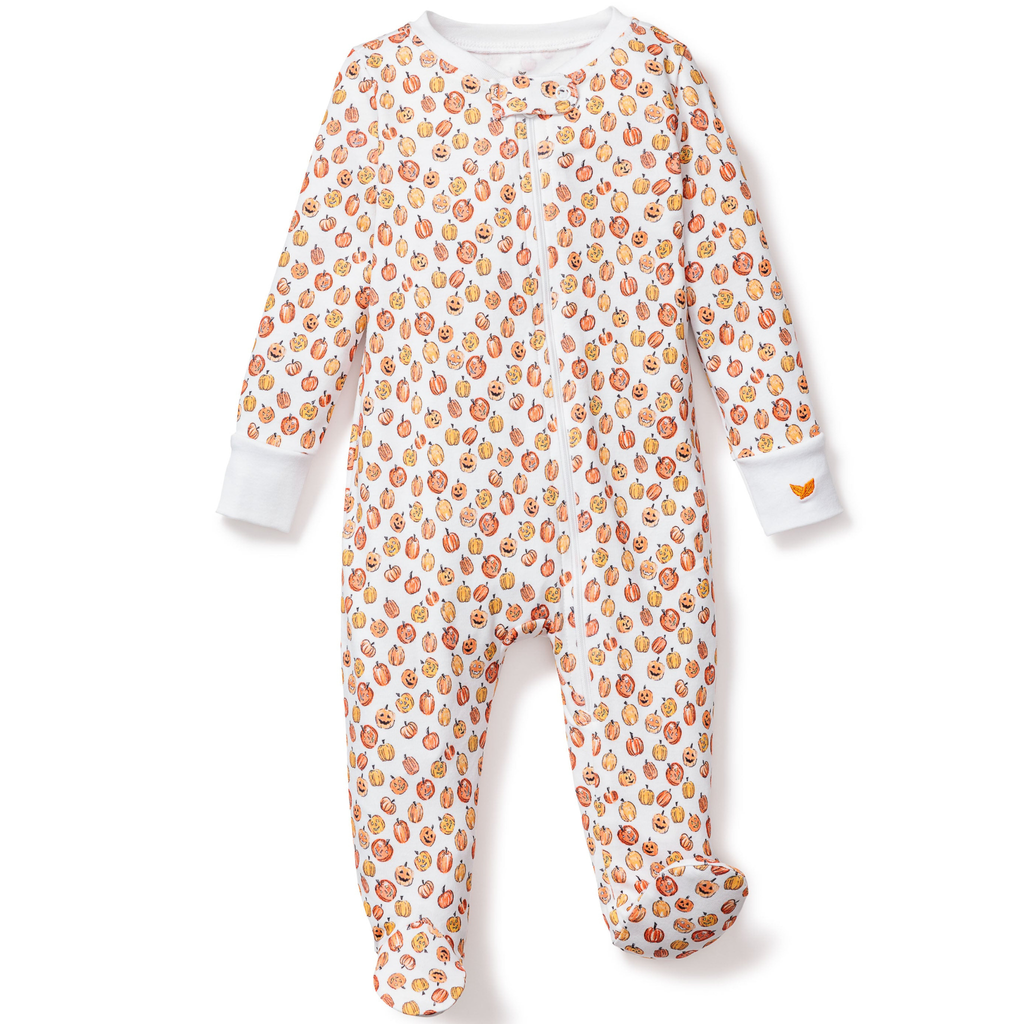 Baby's Pima Romper in Pumpkin Patch - The Well Appointed House 