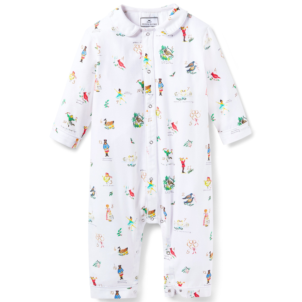 Baby's Twill Cambridge Romper in 12 Days of Christmas - The Well Appointed House 