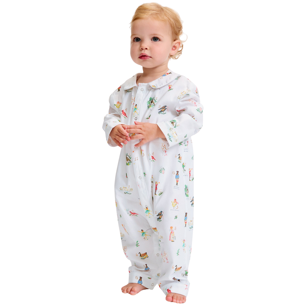 Baby's Twill Cambridge Romper in 12 Days of Christmas - The Well Appointed House 