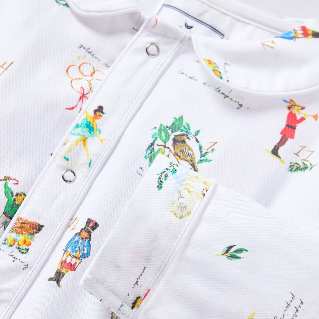 Baby's Twill Cambridge Romper in 12 Days of Christmas - The Well Appointed House 