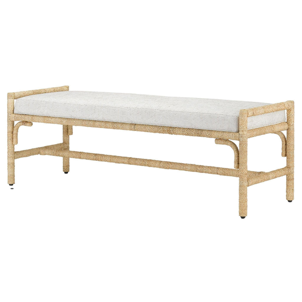 Backless Rowann Pearl Bench - Ottomans, Benches & Stools - The Well Appointed House