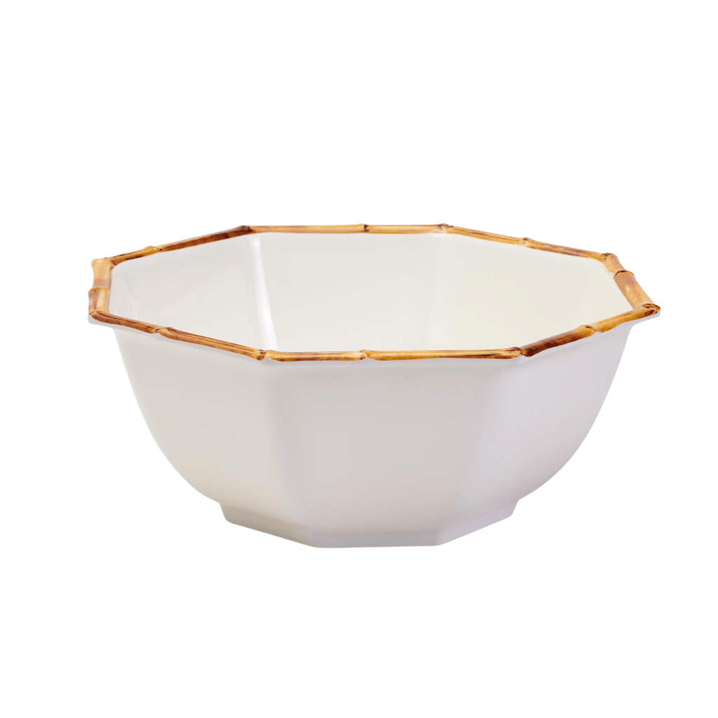 Bamboo Touch Melamine Octagonal Serving Bowl - Serveware - The Well Appointed House