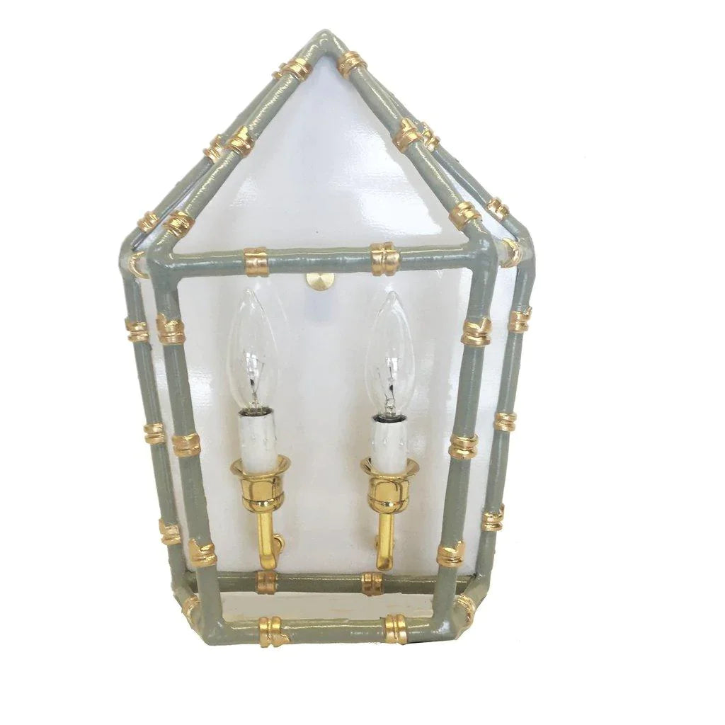 Bamboo Two Light Wall Sconce - Sconces - The Well Appointed House