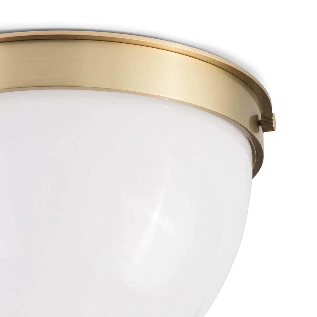 Bay Harbor Flush Mount (Natural Brass) - Flush Mounts - The Well Appointed House