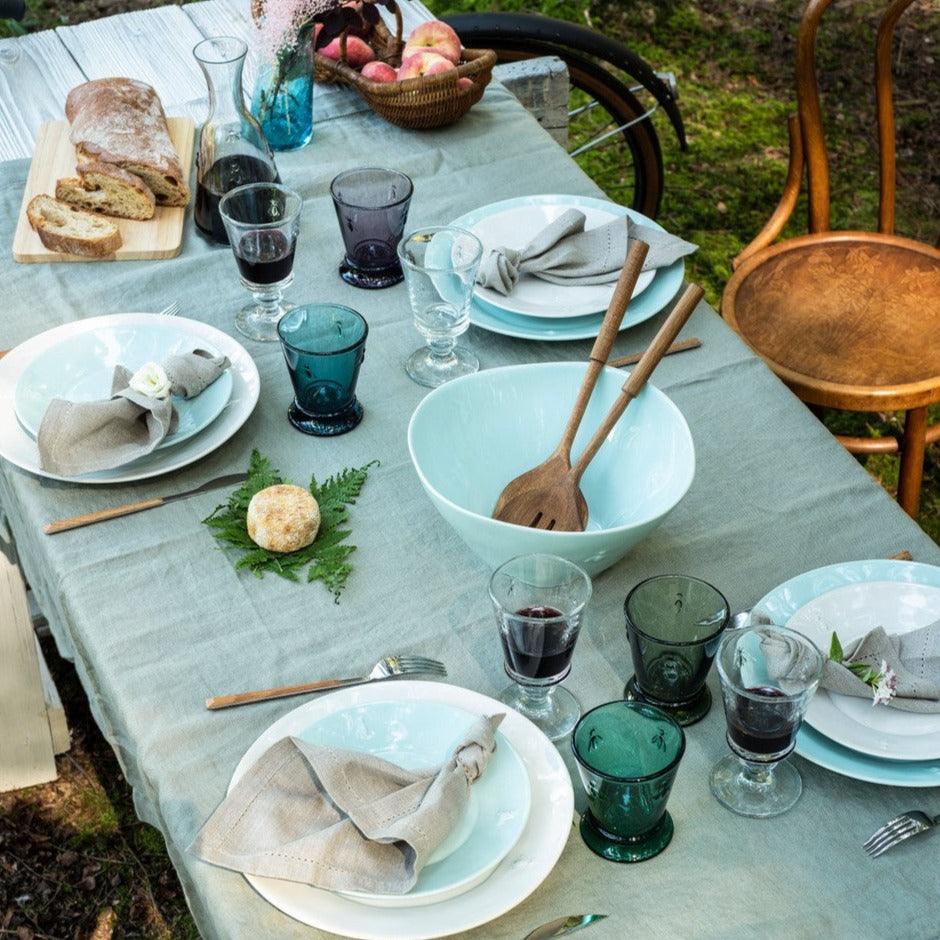 Bee Ceramic Dessert Plate Set- 4 Bleu - Dinnerware - The Well Appointed House