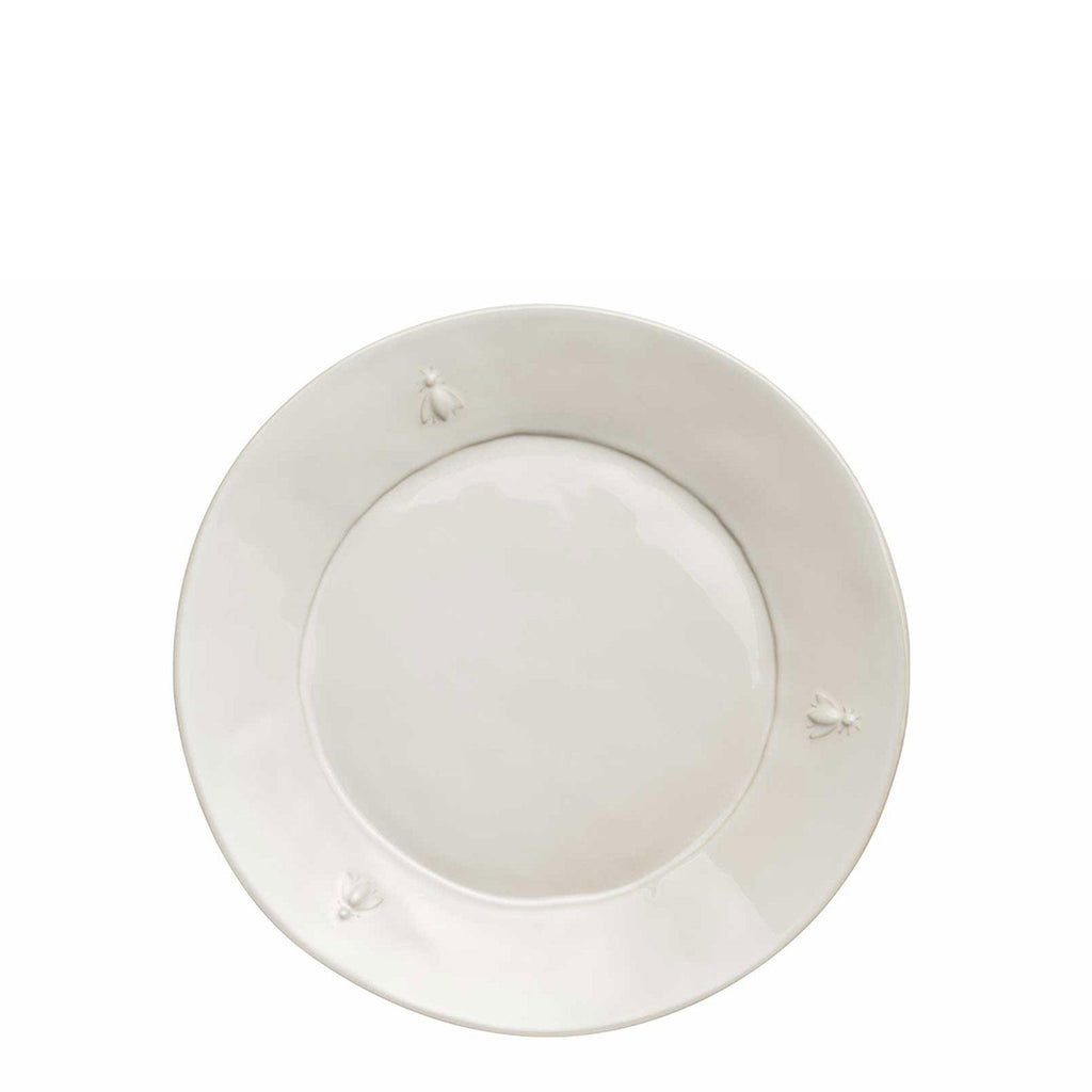 Bee Ceramic Dessert Plate Set- 4 Ecru - Dinnerware - The Well Appointed House