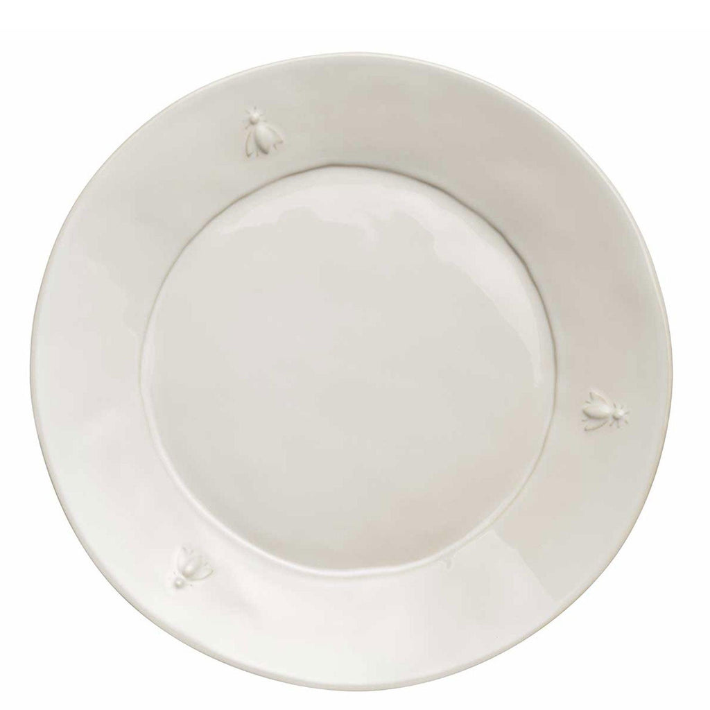 Bee Ceramic Dinner Plate Set- 4 Ecru - Dinnerware - The Well Appointed House