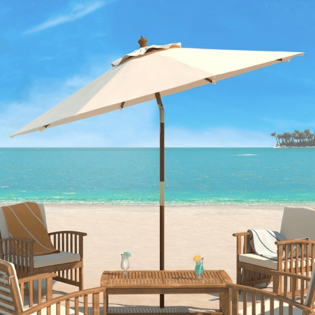 Beige 9 Ft. Outdoor Umbrella - Outdoor Umbrellas - The Well Appointed House