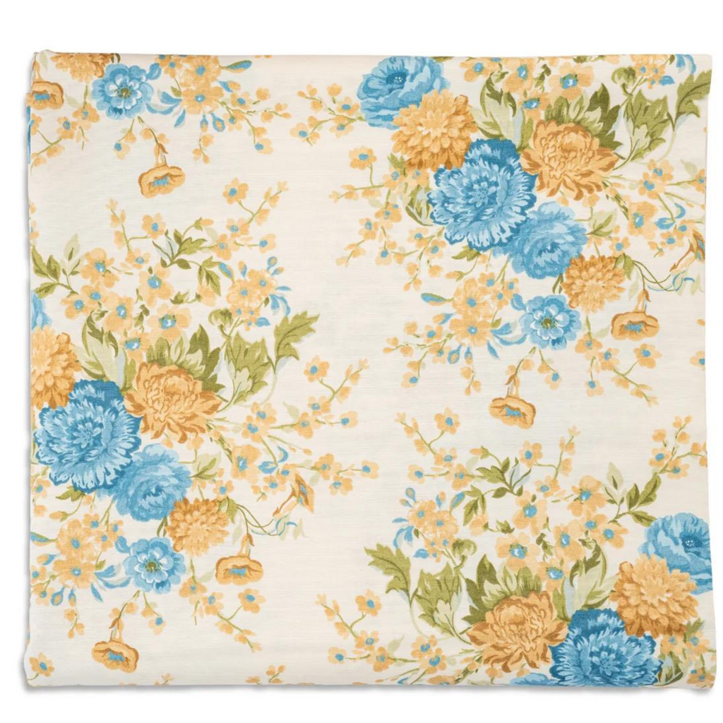 Beige Dahlia Design Tablecloth - The Well Appointed House 