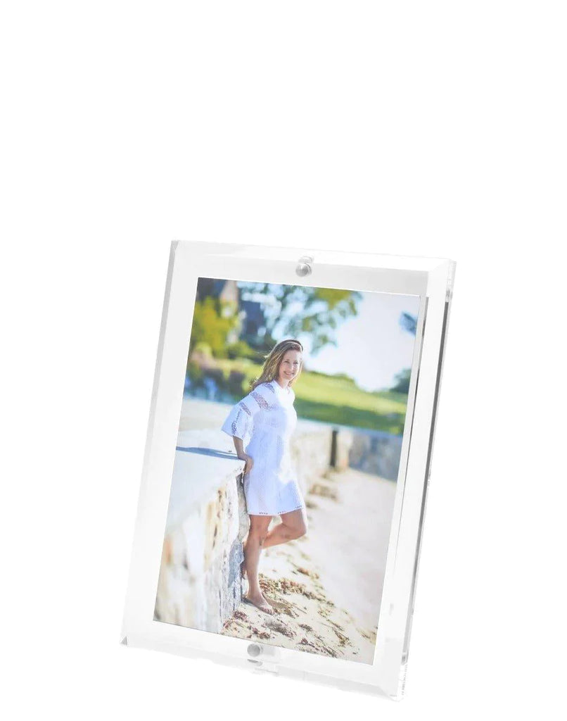 Beveled Clear Acrylic Floater Picture Frame for 4x6 Photo - Picture Frames - The Well Appointed House