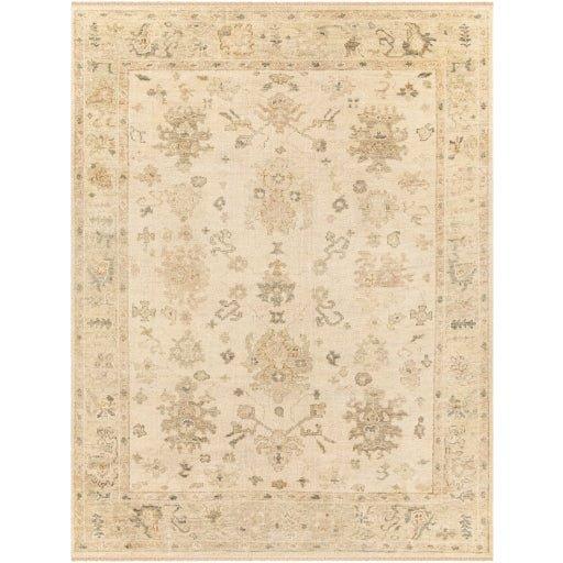 Biscayne Beige Wool Fringe Rug, Available in a Variety of Sizes - Rugs - The Well Appointed House