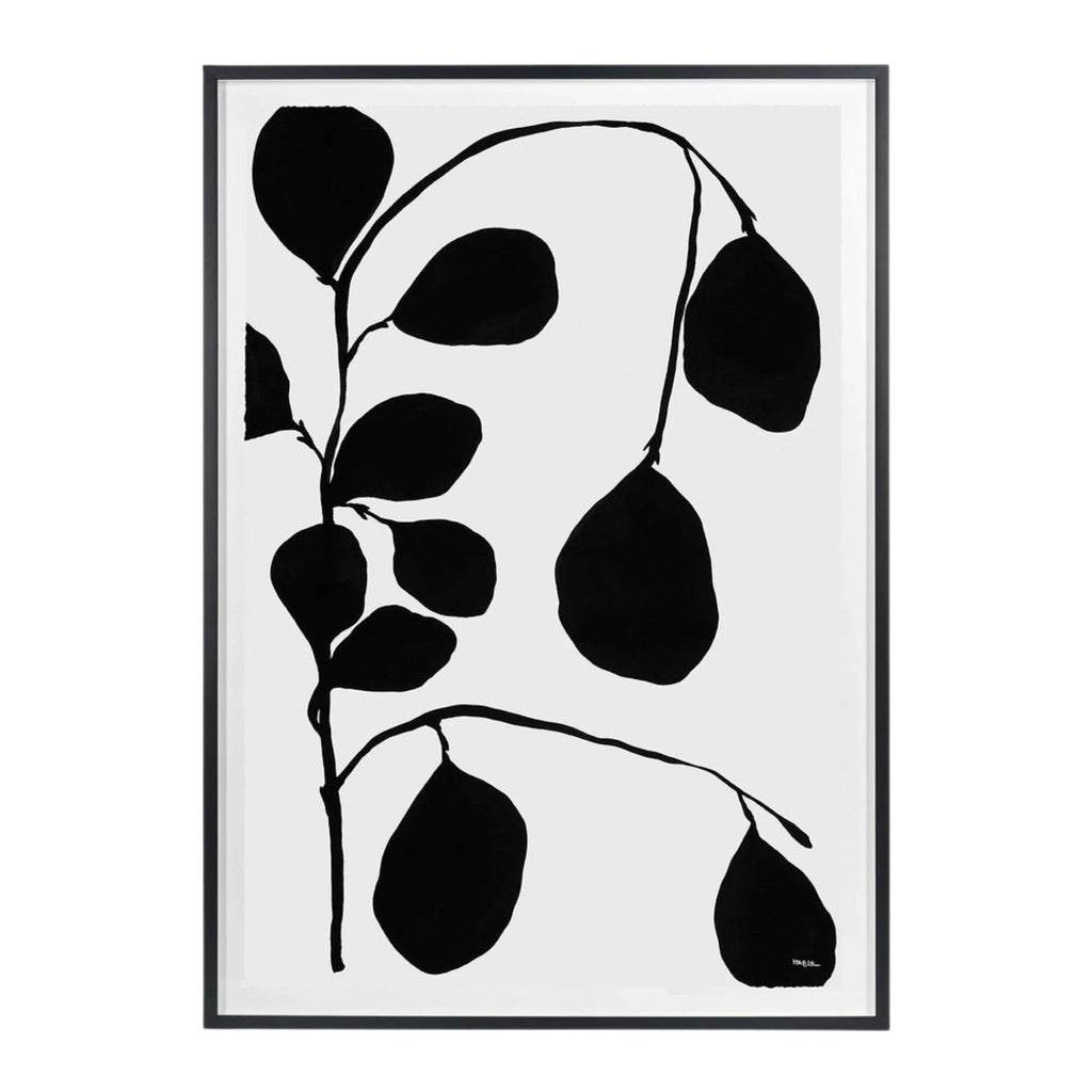 Black and Grey Botanical Vine 2 Wall Art - Paintings - The Well Appointed House