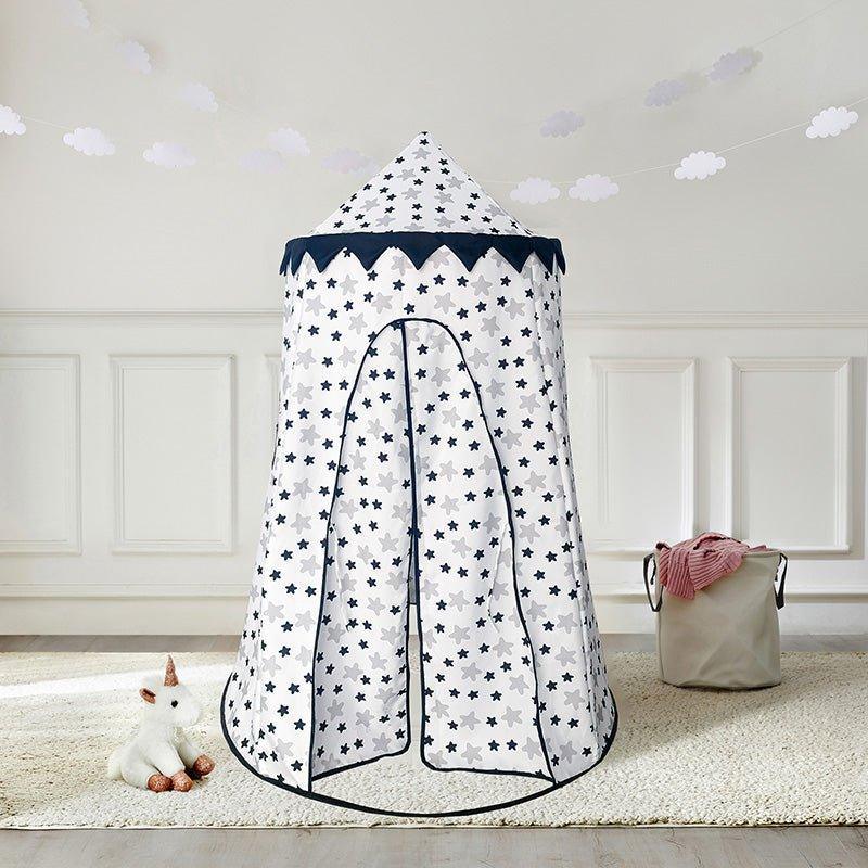 Black and White Star Pop Up Playhouse Toy for Kids - Little Loves Playhouses Tents & Treehouses - The Well Appointed House