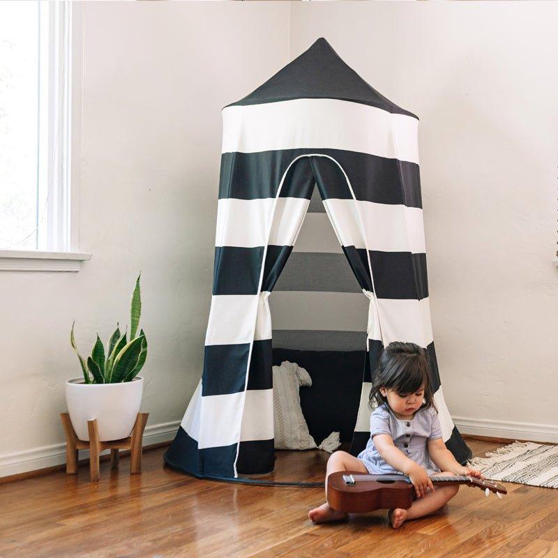Black & White Striped Pop-Up Playhouse for Kids - Little Loves Playhouses Tents & Treehouses - The Well Appointed House