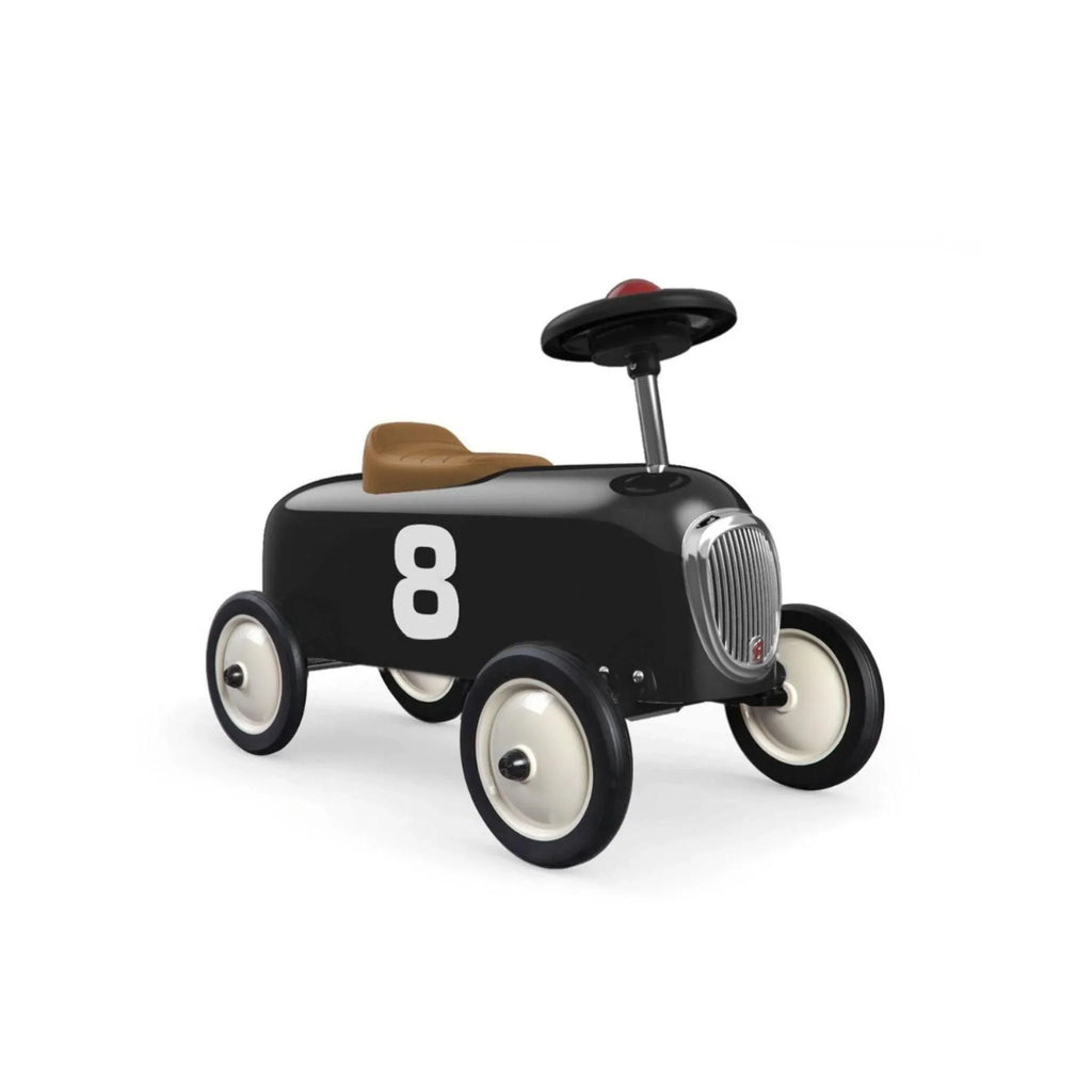 Black Classic Racer Ride On Car - Little Loves Pedal Cars Bikes & Tricycles - The Well Appointed House