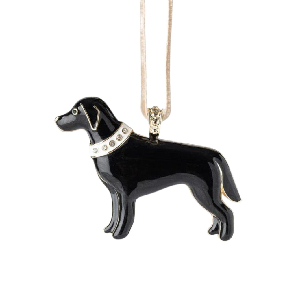 Black Labrador Hanging Ornament - Christmas Ornaments - The Well Appointed House