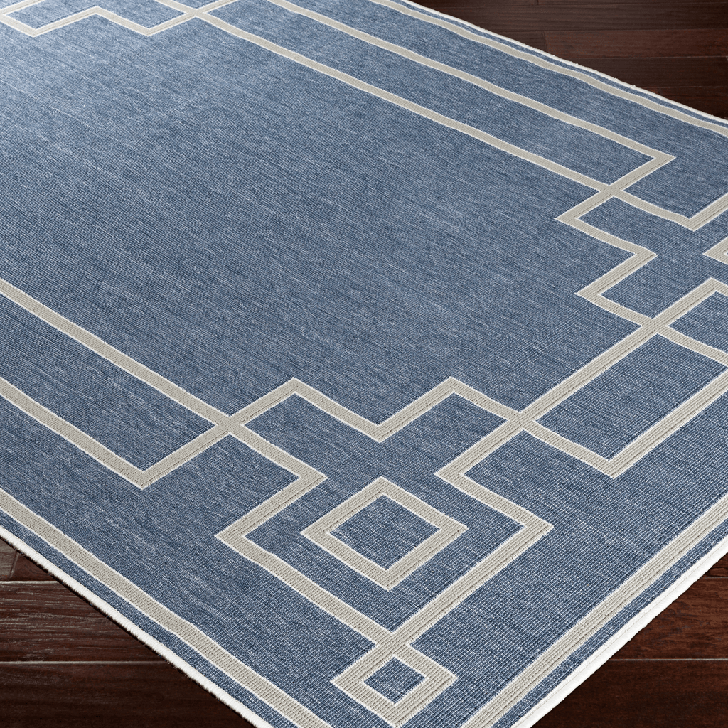 Blue Alfresco Indoor/Outdoor Area Rug - Available in a Variety of Sizes - Rugs - The Well Appointed House