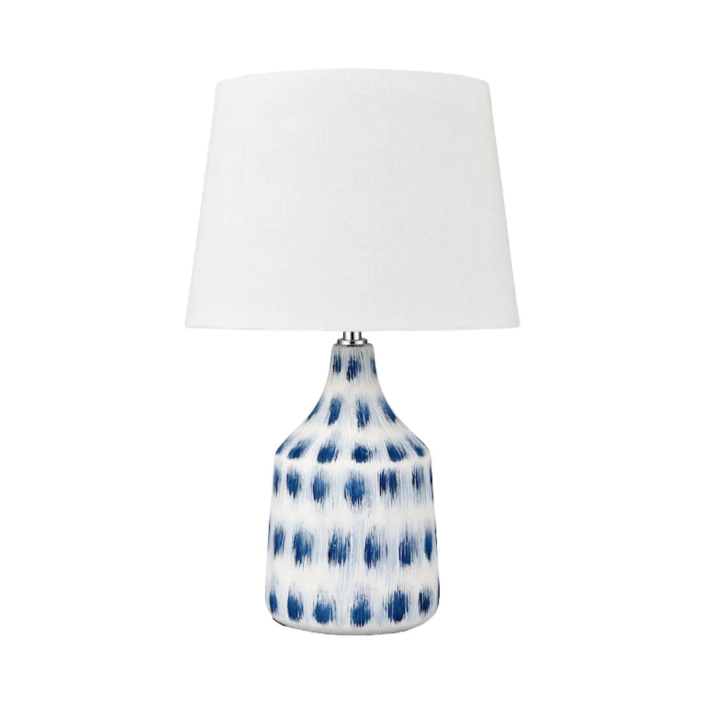 Blue & White Earthenware Table Lamp - Table Lamps - The Well Appointed House