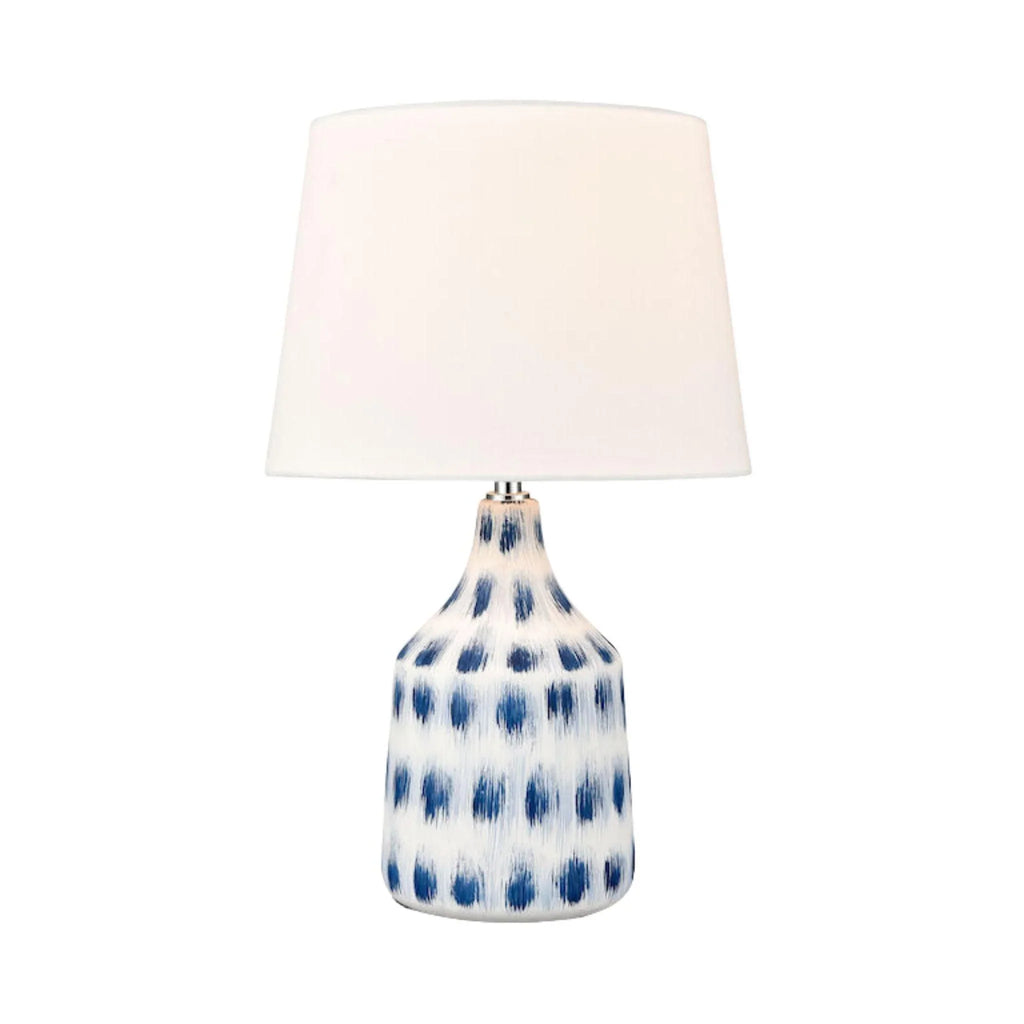 Blue & White Earthenware Table Lamp - Table Lamps - The Well Appointed House