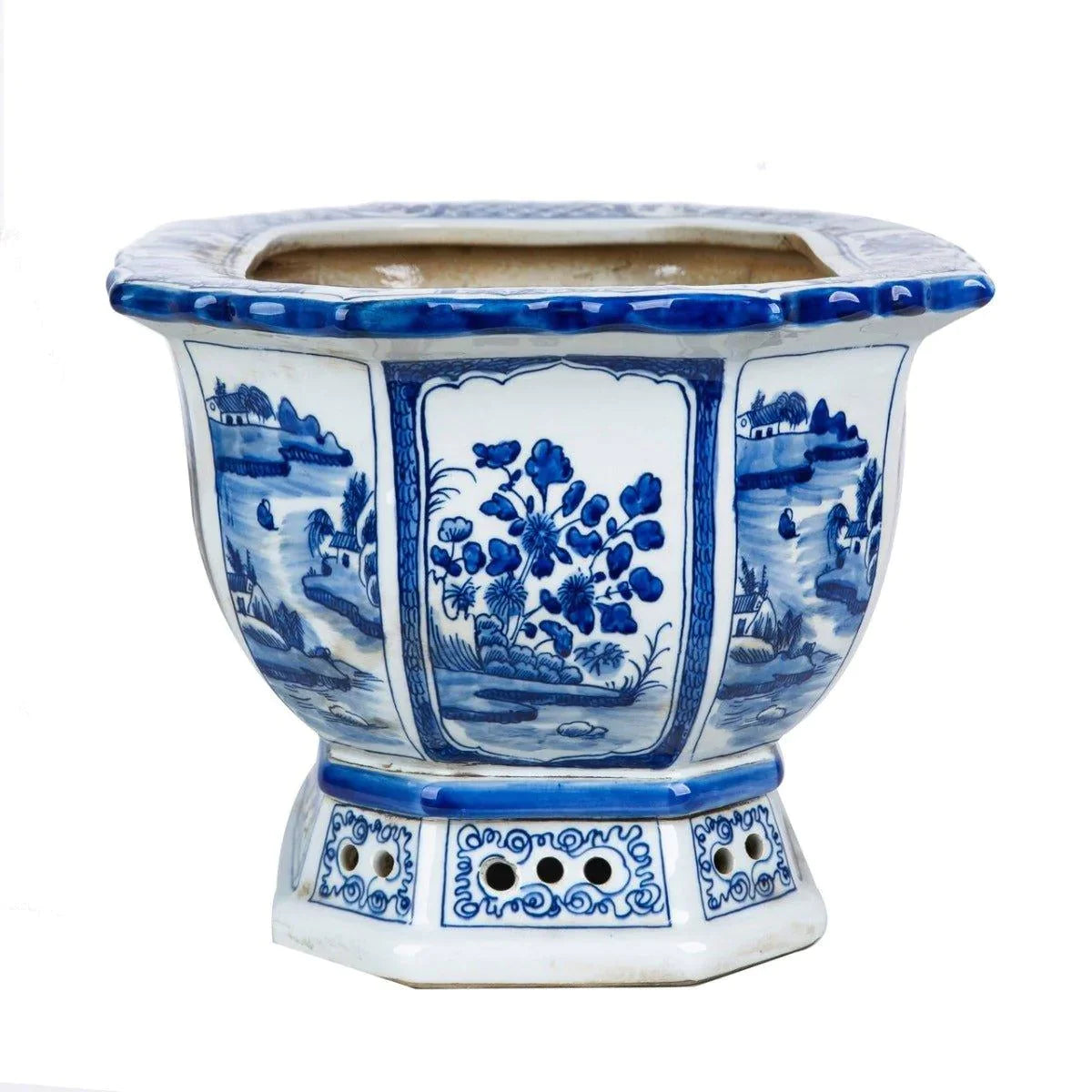 floral ceramic flower pots Handmade Ceramic Planter