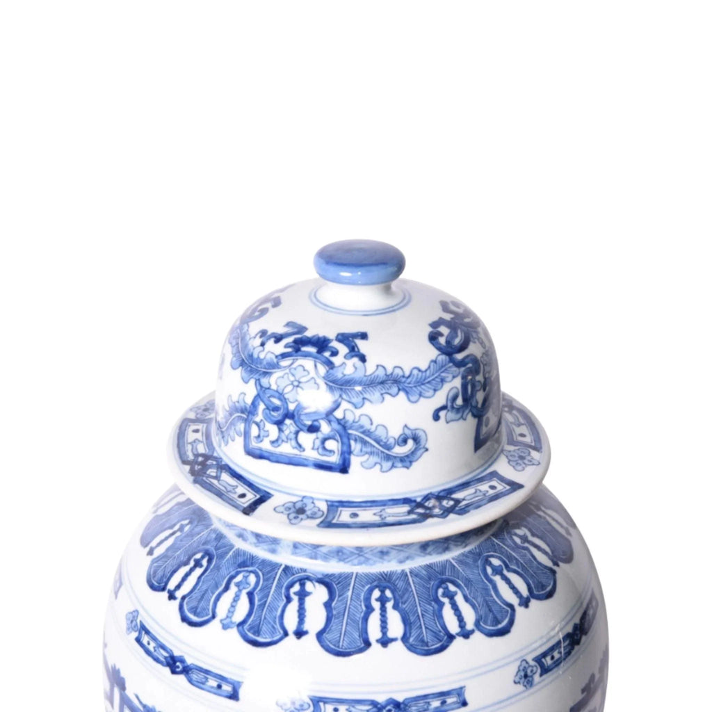 Blue and White Porcelain Dragon Ginger Jar - Vases & Jars - The Well Appointed House