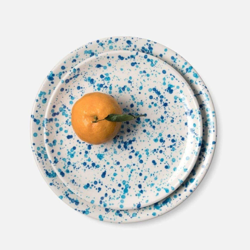 Blue and White Splatter Design Dinnerware Set - Dinnerware - The Well Appointed House