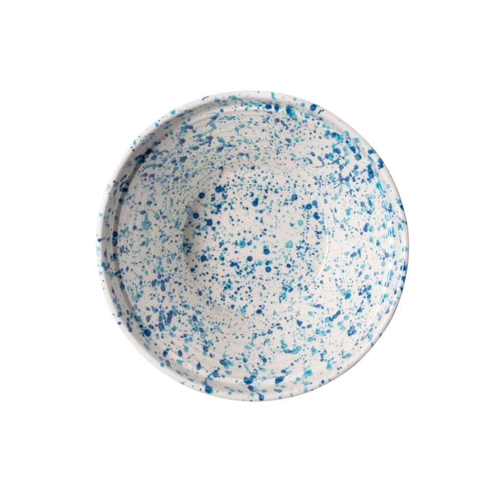 Blue and White Splatter Design Serving Bowl-Available in Two Different Sizes - Serveware - The Well Appointed House
