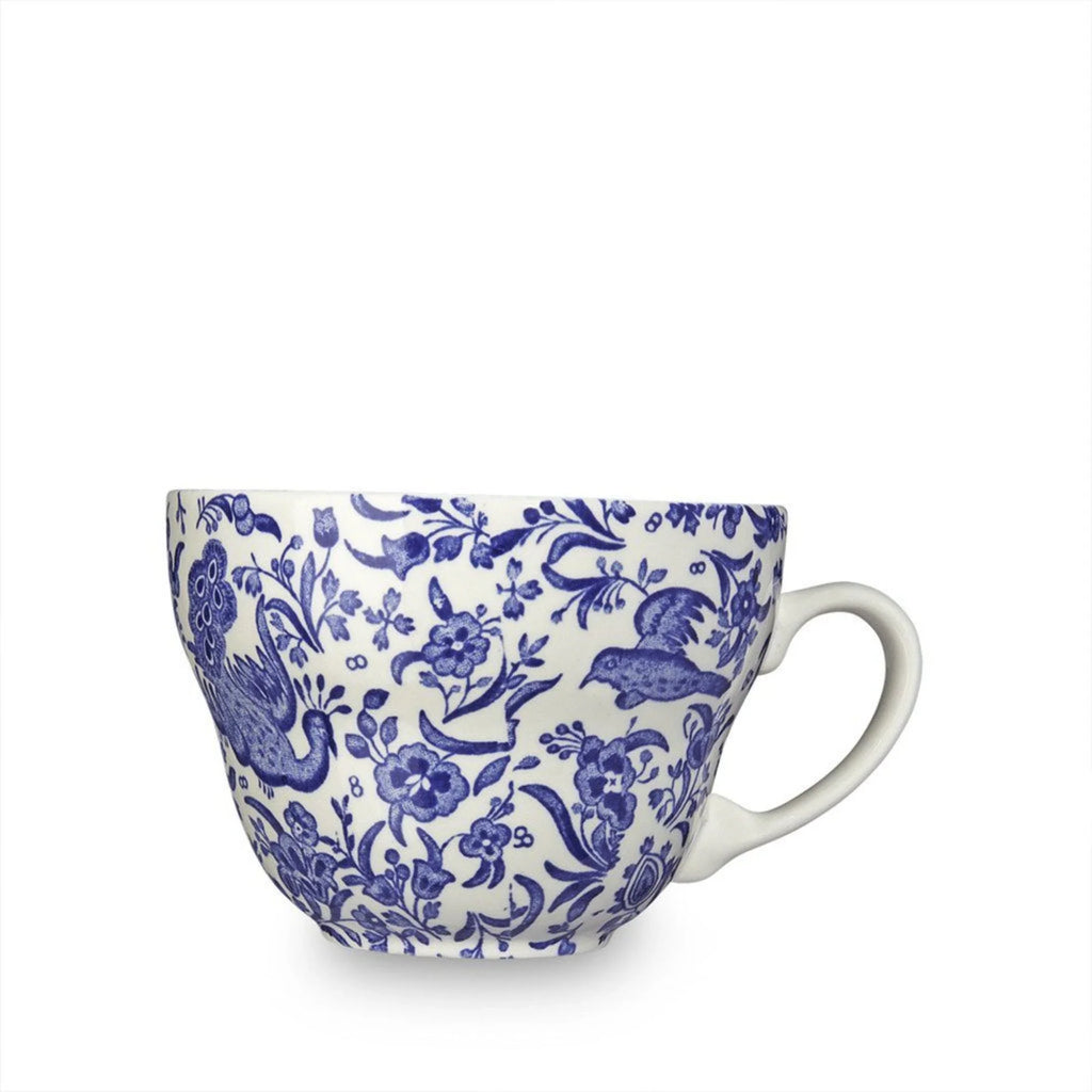 Blue Regal Peacock Breakfast Cup - Drinkware - The Well Appointed House