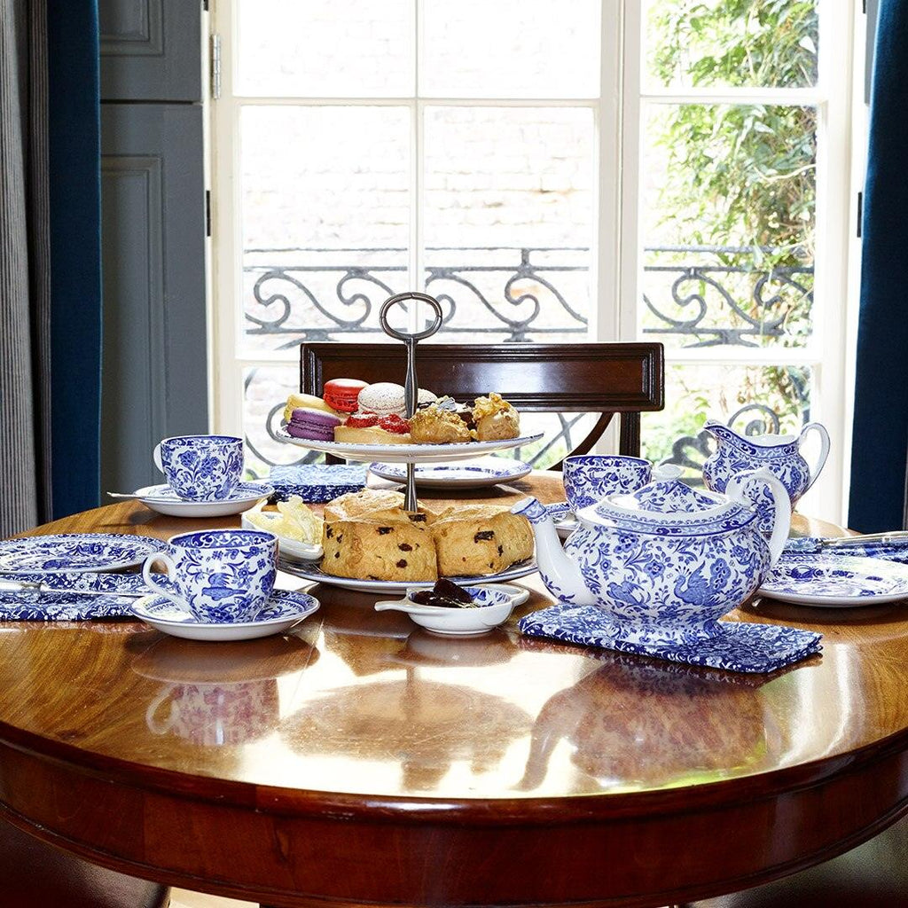 Blue Regal Peacock Breakfast Saucer - Dinnerware - The Well Appointed House