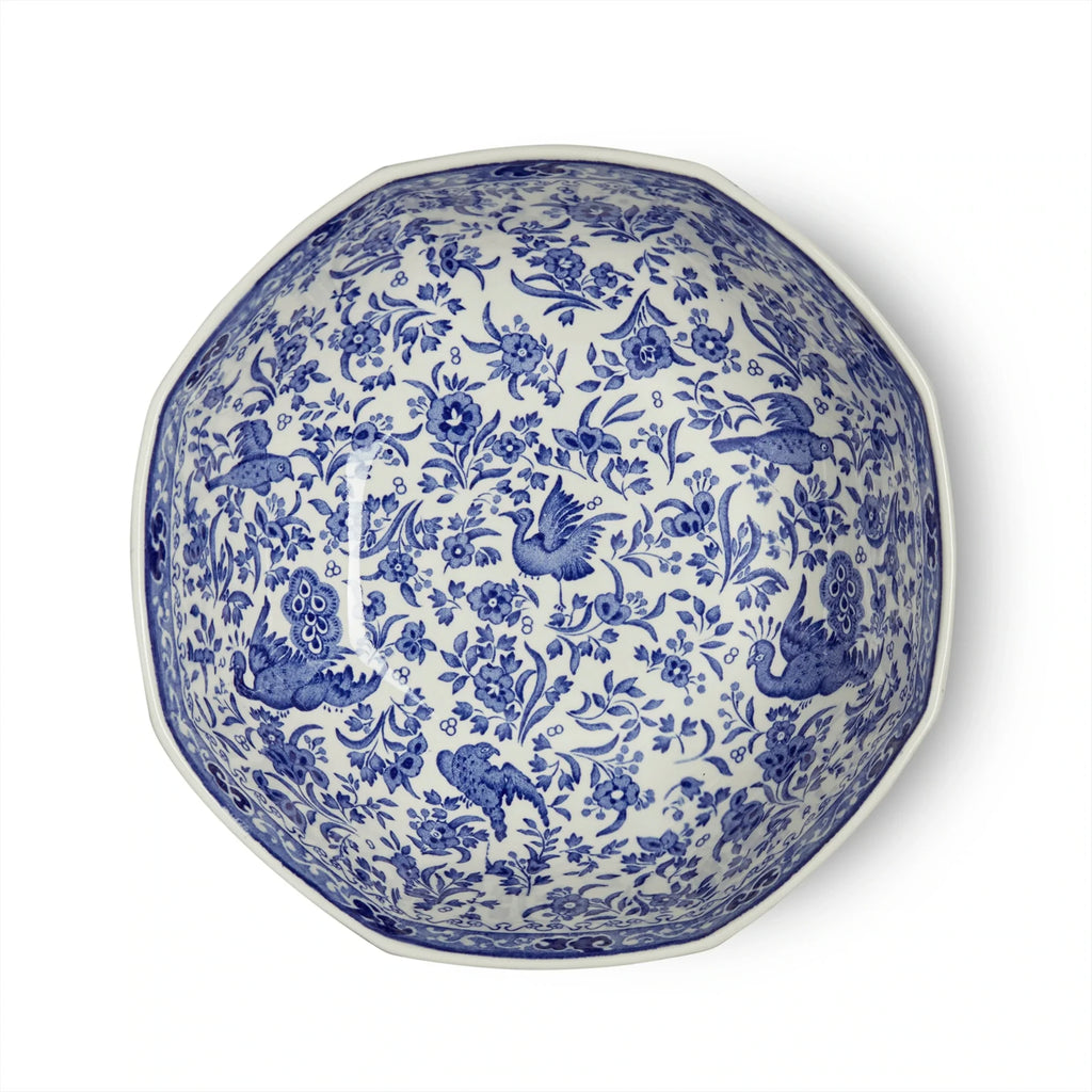 Blue Regal Peacock Octagonal Bowl Medium - Serveware - The Well Appointed House