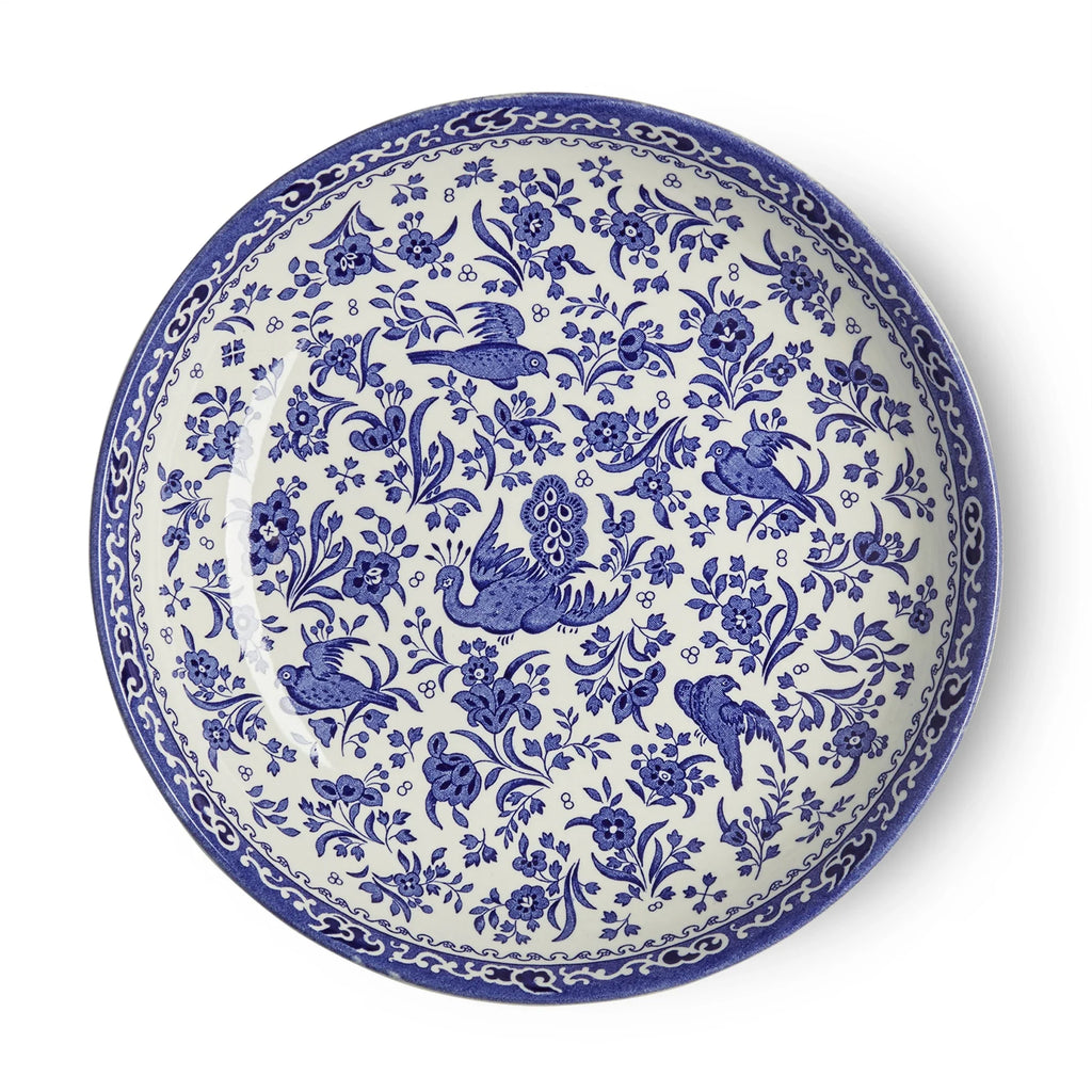 Blue Regal Peacock Pasta Bowl - Dinnerware - The Well Appointed House