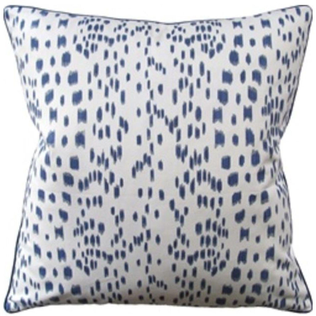 Blue Speckled Square Feather Down Decorative Pillow - Pillows - The Well Appointed House