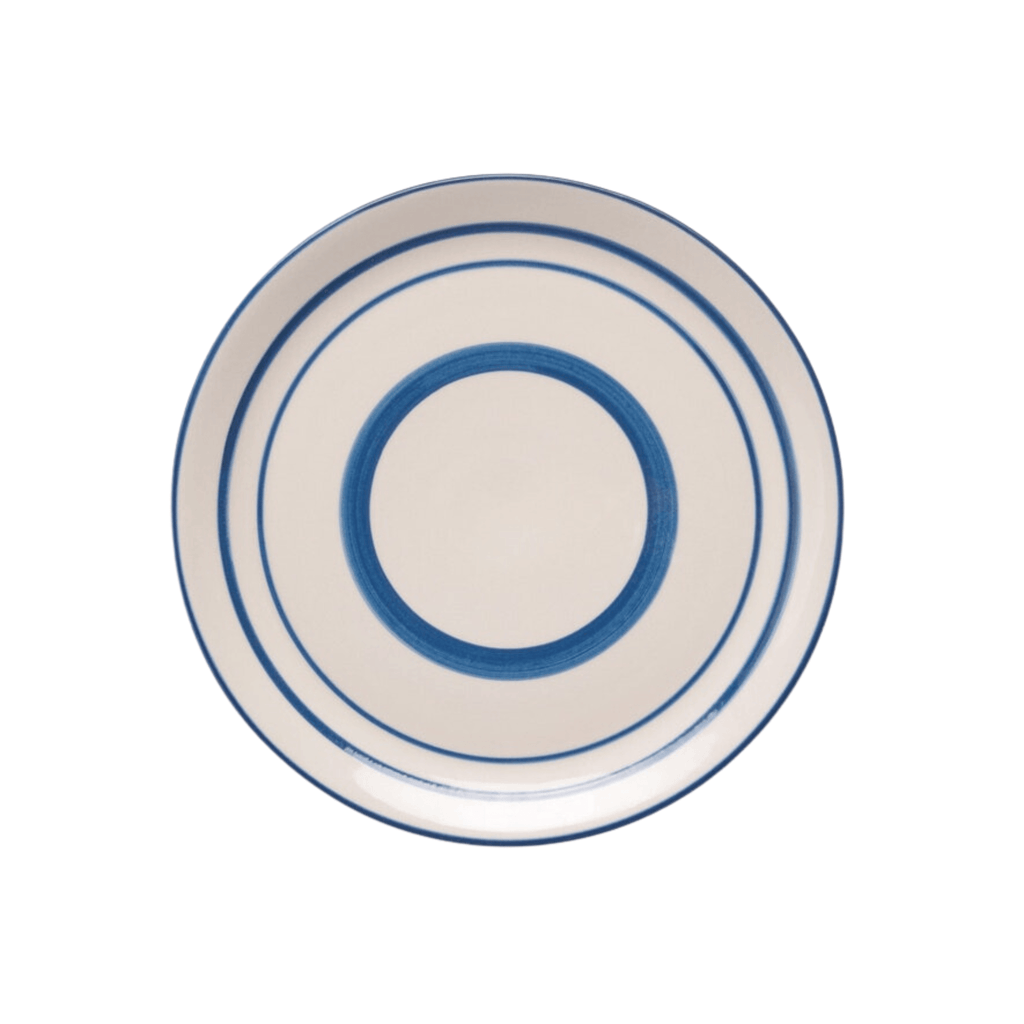Blue Striped Earthenware Plates - Dinnerware - The Well Appointed House