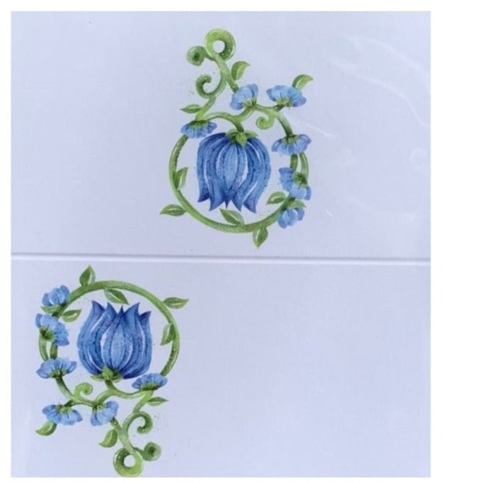 Garden and Vine Blue Place Cards - The Well Appointed House